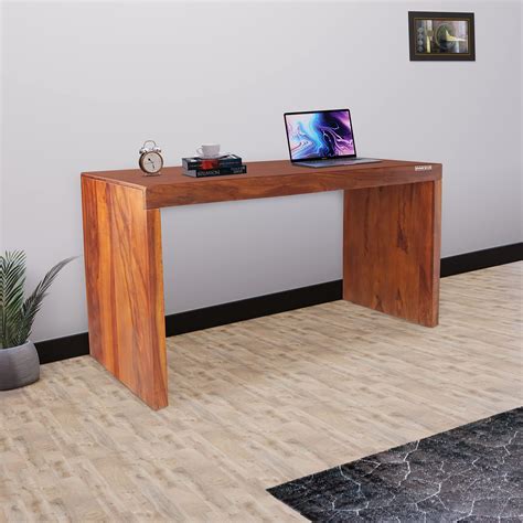 DEMIWALL Wooden Office Table for Work from Home | Computer/Laptop ...