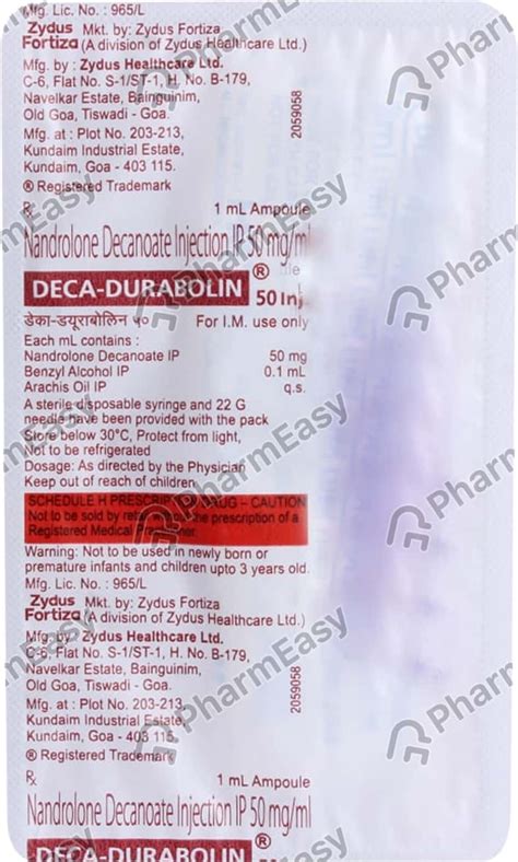 Dd 50 MG Solution For Injection (1): Uses, Side Effects, Price, Dosage ...