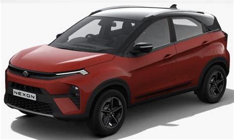 Tata Nexon FearlessPR Plus DT (Flame Red Dual Tone) Online Price in ...