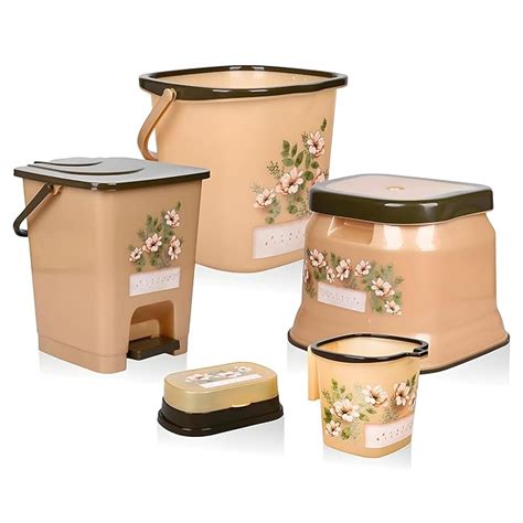 Kuber Industries Bathroom Set | Plastic Bathroom Combo Set | Bucket ...