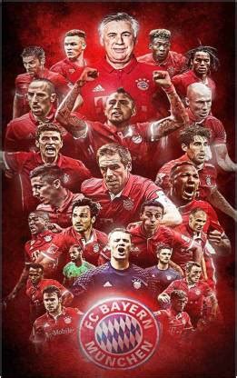 FC Bayern Munich Football Club Wall Poster For Room With Gloss ...