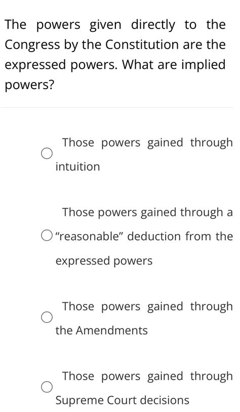 Expressed Powers