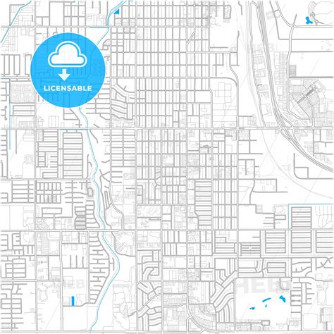 Yuma, Arizona, United States, city map with high resolution roads. - HEBSTREITS