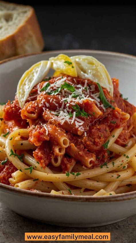 Bucatini Pasta Amatriciana Recipe - Easy Family Meal