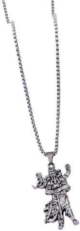 Buy EiVAA Lord Mahadev Shiva Locket Pendant with Chain | Oxidised ...