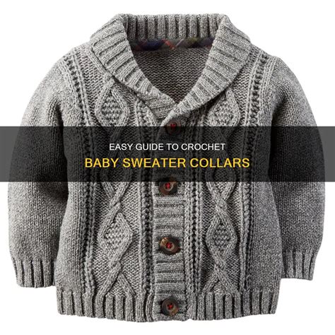 Easy Guide To Crochet Baby Sweater Collars | CyCrochet