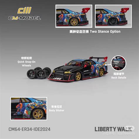 CM Model X IDE 2024 LB Walk Nissan Skyline GT-R ER34 Super Silhouette ...