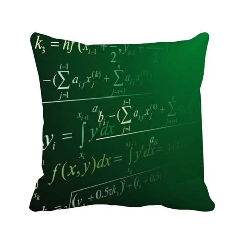 Buy Set of 2 Calculus Mathematical Formulas Painted Stick Square Throw ...