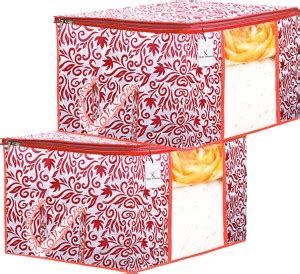 Billion Designer Leaf Design 2 Piece Non Woven Underbed Storage Bag ...