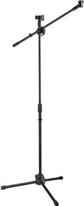 Testudo Adjustable Height Microphone Stand Dual Mic Clip 90-degree ...