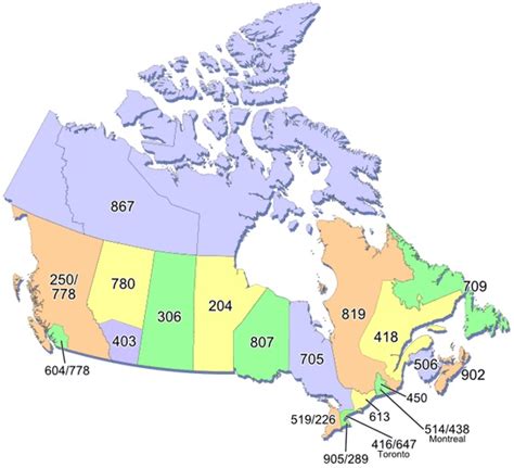 Us Canada Area Code Map
