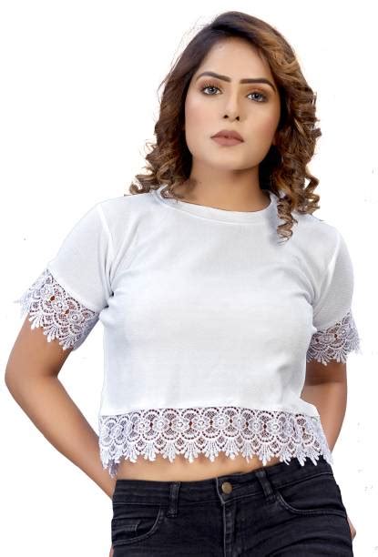 White Crop Tops - Buy White Crop Tops online at Best Prices in India ...