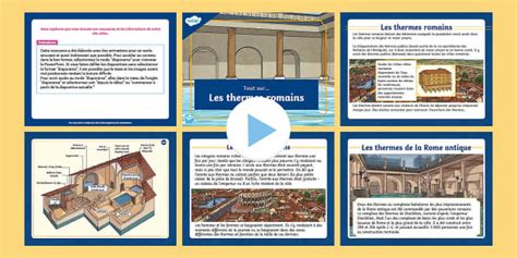 Les thermes romains - PowerPoint (teacher made) - Twinkl