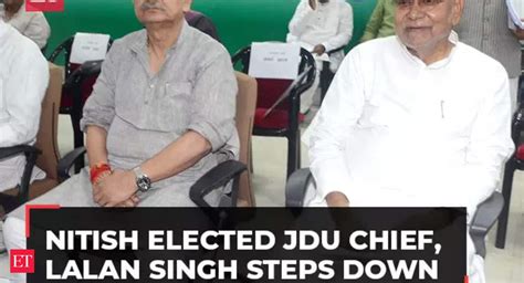 Bihar CM Nitish Kumar: Bihar CM Nitish Kumar elected JDU President ...