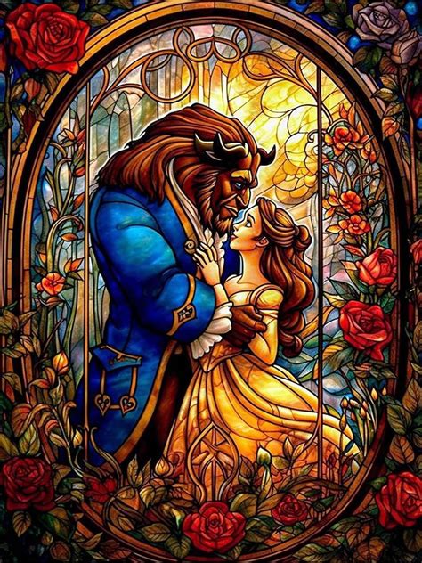 Disney Beauty and the Beast 5D DIY Diamond Painting Kit for Adults ...