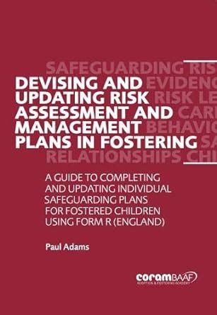 Buy Devising and Updating Risk Assessment and Management Plans in ...