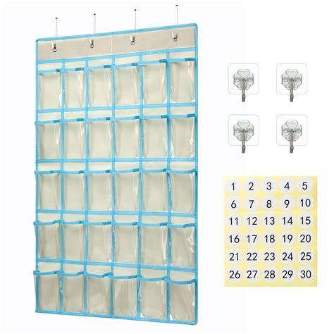 KEEPJOY Classroom Pocket Charts for Cell Phone Calculator Holders, Over ...