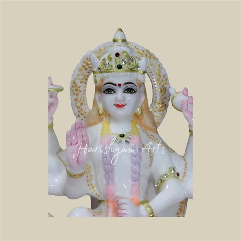 12" Marble Durga ji idol for Worship