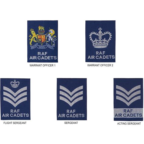 SNCO/WO Rank Slide - RAF Air Cadets - Blue Woven – Cadet Kit Shop