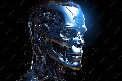 Alien Cyborg Black Background 的图像结果