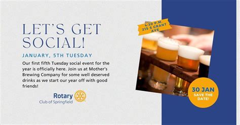 January 2024 5th Tuesday Social at Mothers Brewing Company, Mother's ...