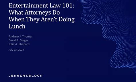 Media Law 101: Entertainment - Media Law Resource Center