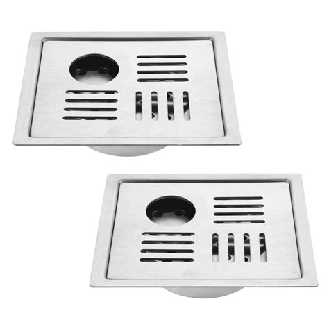 Buy Ruhe® Floor Drain Trap/Jali | 304 Grade Stainless Steel Ruby Floor ...