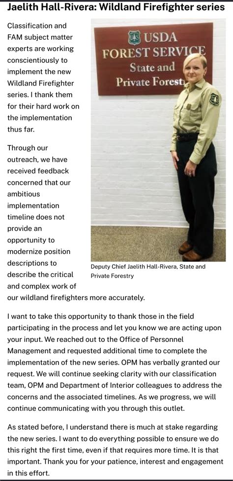 9/16/22 Update: Wildland firefighter pay, classification in ...
