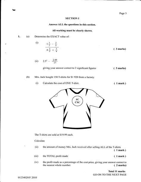 Image result for CXC Math Topics