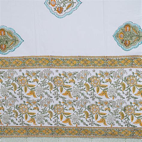 Madhuvan Handblock Cotton King Size Bed Sheet – Sevya