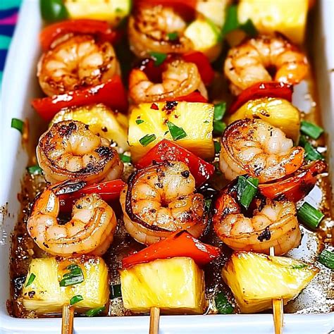 Grilled Shrimp Pineapple Skewers – Beth's Quick Bites