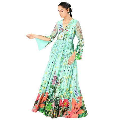 Embroidered Maxi Dress – Limerick by Abirr n' Nanki
