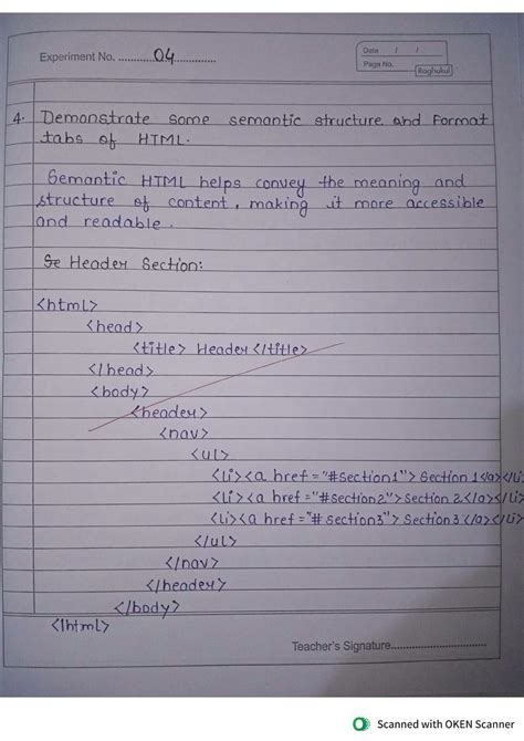 Image result for HTML Page Structure Examples