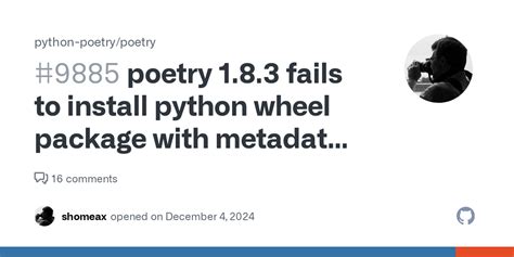 Image result for Python Use Poetry Wheels