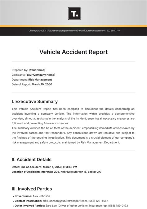 Image result for Auto Accident Report Form Template
