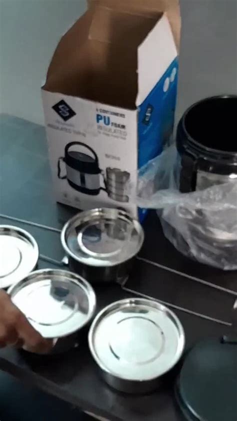 Stainless Steel Tiffin Box - Stainless Steel Light Weight Clip Tiffin ...