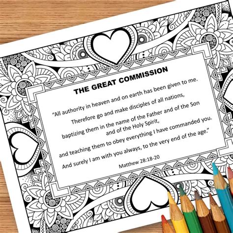 Matthew 28 18 20 Coloring Page [2025]