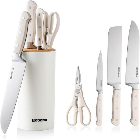 Amazon.com: 6 PCS Knife Set, LOCCOWOT Stainless Steel Kitchen Knife Set ...