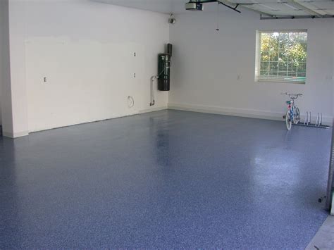 Blue Epoxy Garage Floor