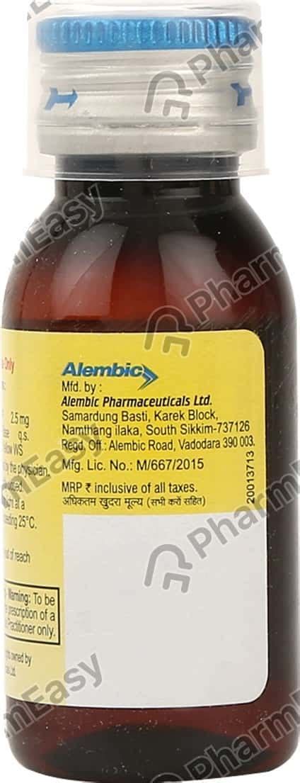 Laveta 2.5 MG/5ML Syrup (30): Uses, Side Effects, Price & Dosage ...