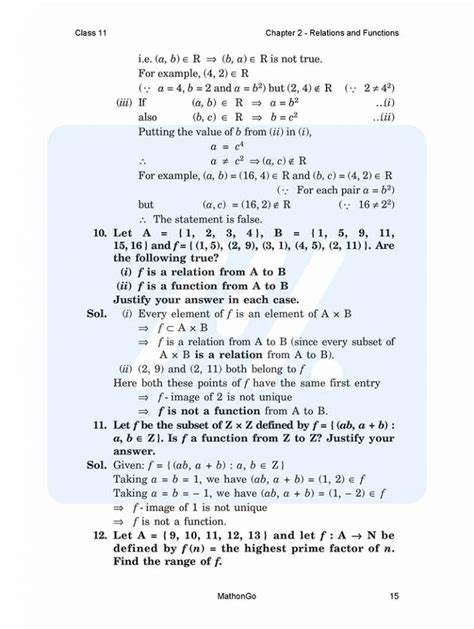 Image result for Class 11 Maths Relation and Function Full