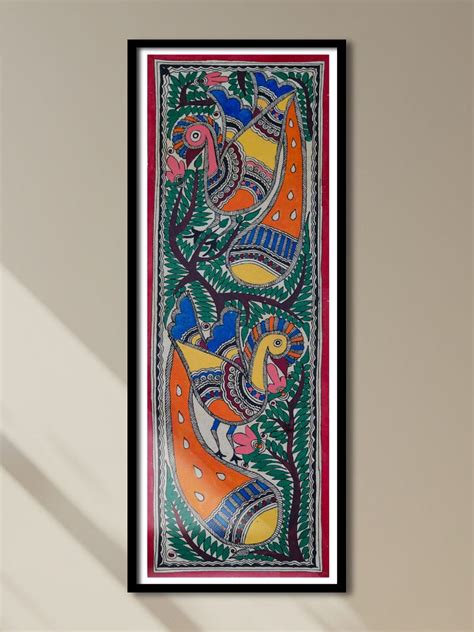 Peacock Wall Decor Madhubani Art