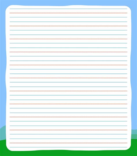 Lined Writing Paper Kids - 10 Free PDF Printables | Printablee