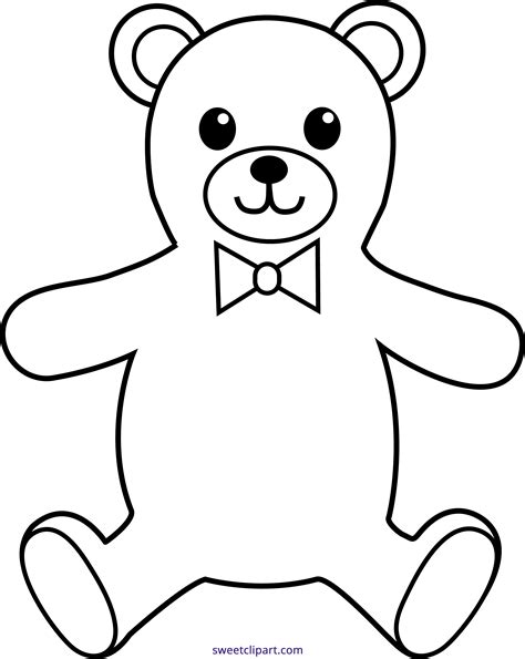 Teddy Bear Outline