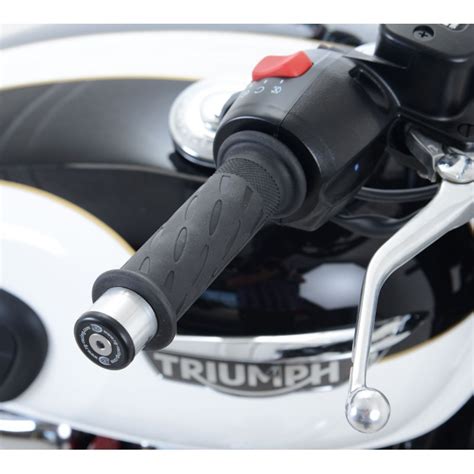 R&G Racing Black Bar End Slider For Triumph Bonneville Bobber 2017-2018 ...