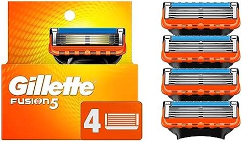 Buy Gillette Fusion5 Men's Razor Blades, 4 Blade Refills Online at Low ...