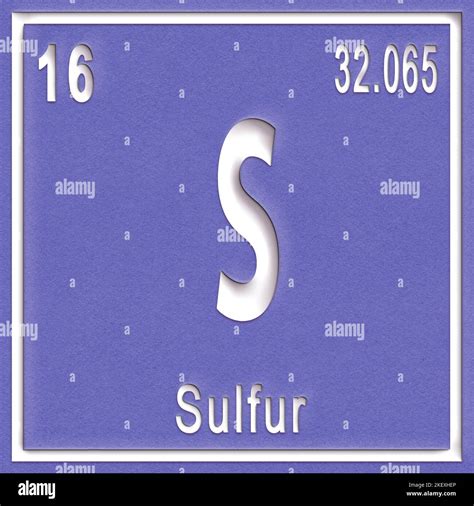 Sulfur Atomic Mass Number