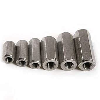 1PCS 304 Stainless Steel Long Rod Coupling Hex Nut M6/M8 Thread Nut ...