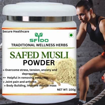 Secure Healthcare Sfido Safed Musli Natural & Pure Root Powder Price in ...
