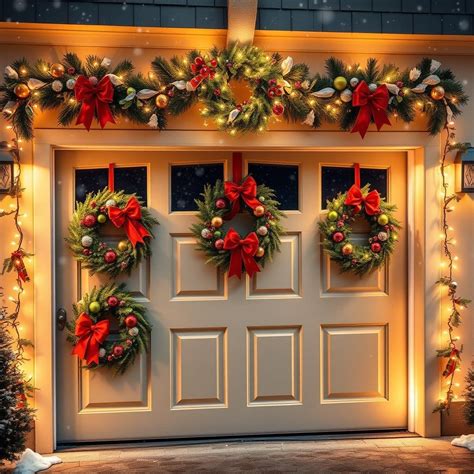 Festive Garage Door Christmas Decorations Ideas